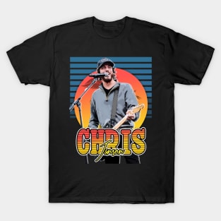 Retro Flyer Style Chris Janson Fan ART Design T-Shirt